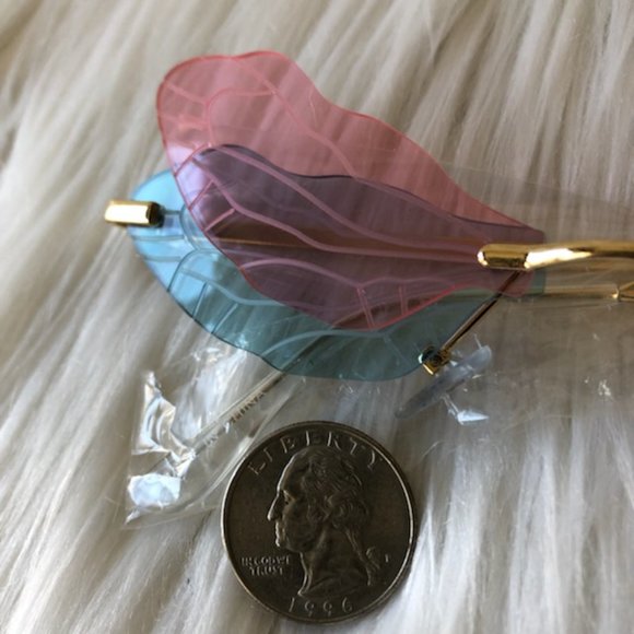 LA Express Rimless Winged Sunglasses - Picture 6 of 9